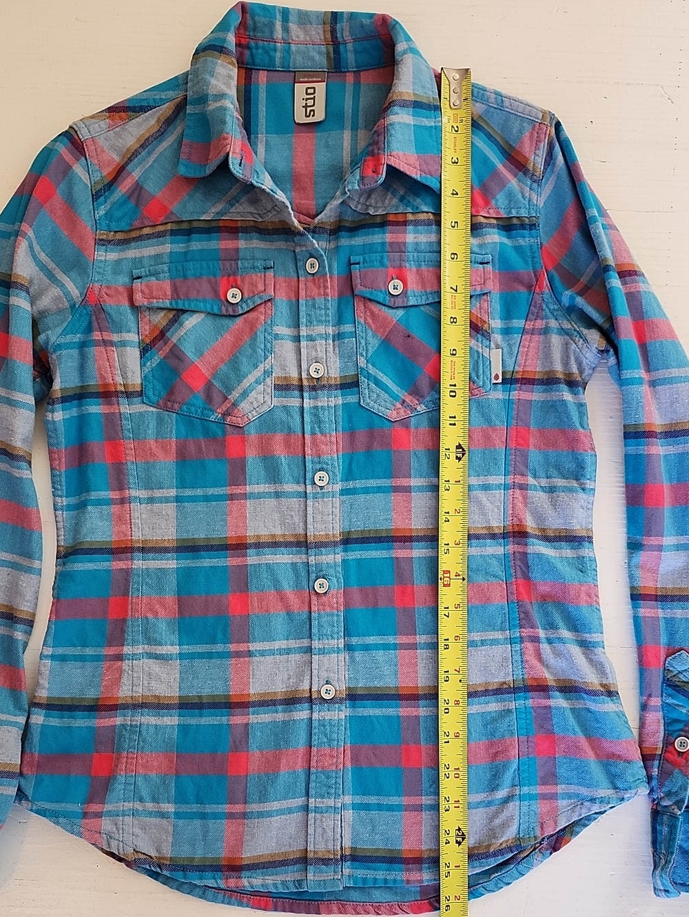 Stio Turquoise and Pink Flannel - Picture 6 of 6